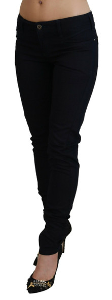 Costume National Black Low Waist Skinny Women Denim Jeans Costume National Black Low Waist Skinny Women Denim Jeans