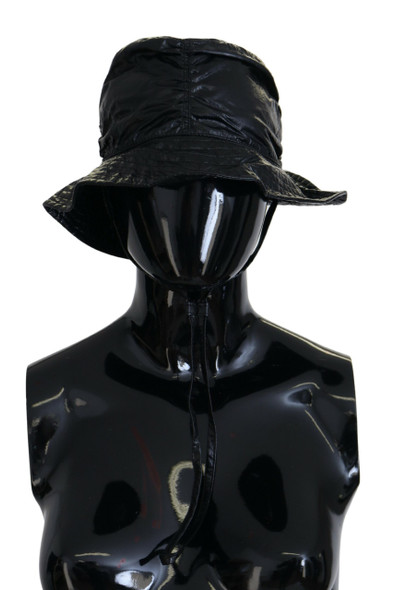 Black Quilted Faux Leather Women Bucket Cap Hat HAT9468 Black Quilted Faux Leather Women Bucket Cap Hat HAT9468