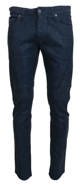 Exte Blue Cotton Tapered Slim Fit Men Casual Denim Jeans Exte Blue Cotton Tapered Slim Fit Men Casual Denim Jeans