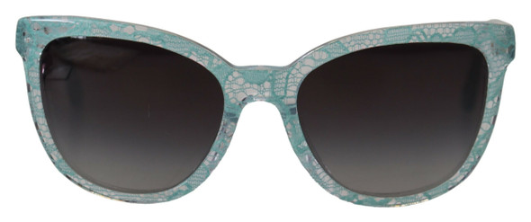 Dolce & Gabbana Blue DG4190 Lace Crystal Acetate Butterfly Sunglasses Dolce & Gabbana Blue DG4190 Lace Crystal Acetate Butterfly Sunglasses