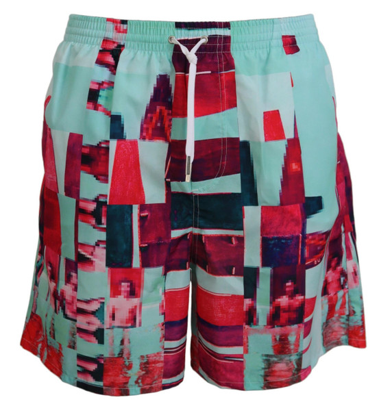 Multicolor Printed Beachwear Shorts Swimwear Multicolor Printed Beachwear Shorts Swimwear