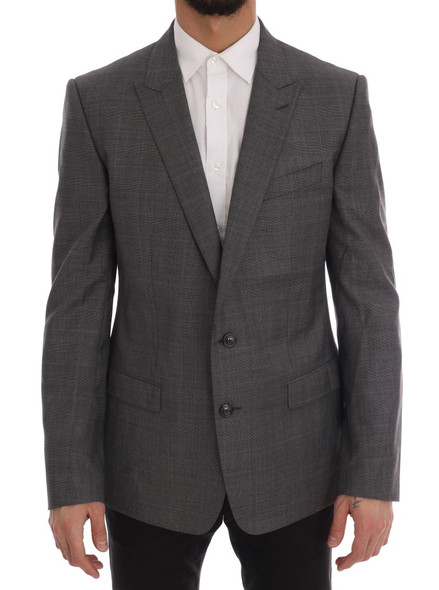 Dolce & Gabbana Gray Wool MARTINI Slim Blazer Dolce & Gabbana Gray Wool MARTINI Slim Blazer