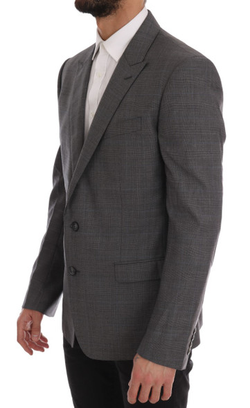 Dolce & Gabbana Gray Wool MARTINI Slim Blazer Dolce & Gabbana Gray Wool MARTINI Slim Blazer