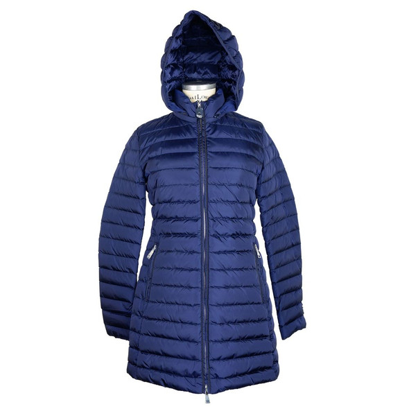 Elegant Blue Down Puffer Jacket with Hood Elegant Blue Down Puffer Jacket with Hood