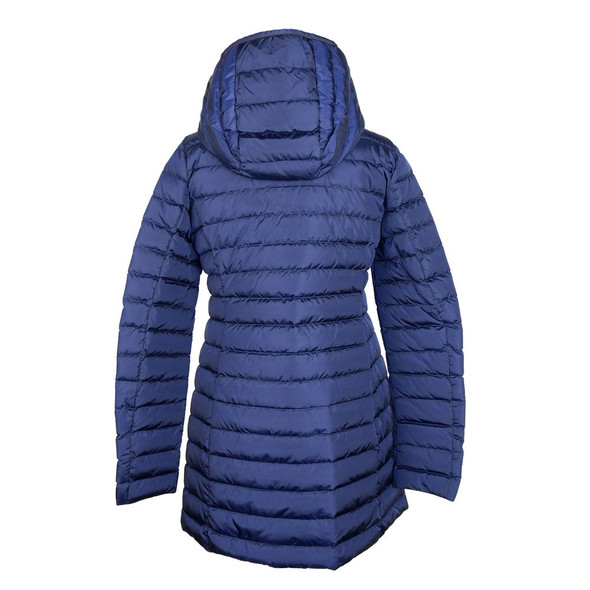 Elegant Blue Down Puffer Jacket with Hood Elegant Blue Down Puffer Jacket with Hood