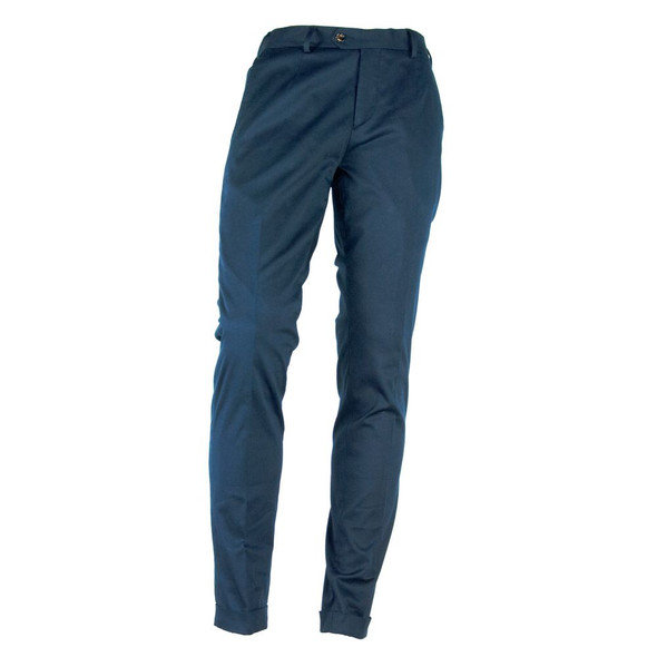 Made in Italy Elegant Summer Cotton Blend Trousers Made in Italy Elegant Summer Cotton Blend Trousers