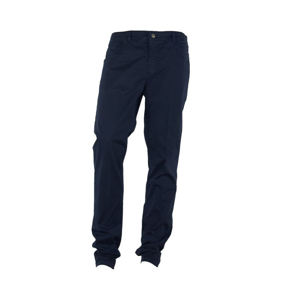 Made in Italy Sophisticated Summer Cotton-Blend Trousers Made in Italy Sophisticated Summer Cotton-Blend Trousers
