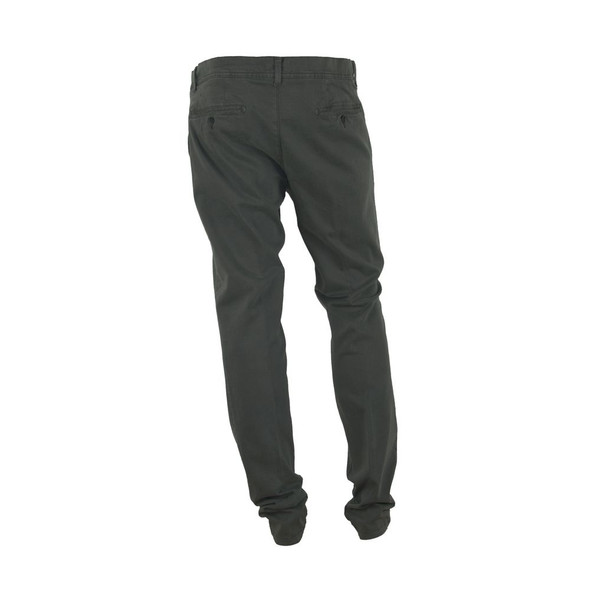 Made in Italy Elegant Gray Italian Cotton Trousers Made in Italy Elegant Gray Italian Cotton Trousers