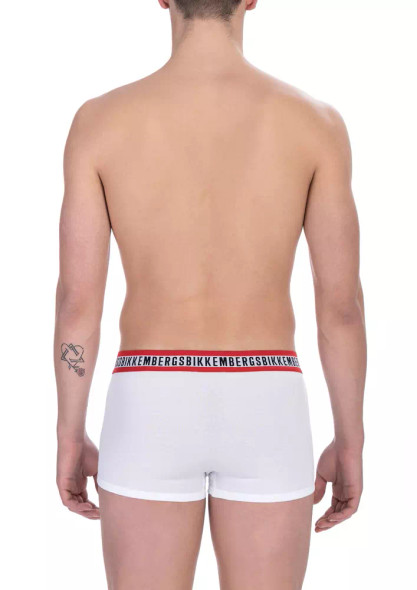 Bikkembergs White Cotton Men Underwear Twin Pack Bikkembergs White Cotton Men Underwear Twin Pack