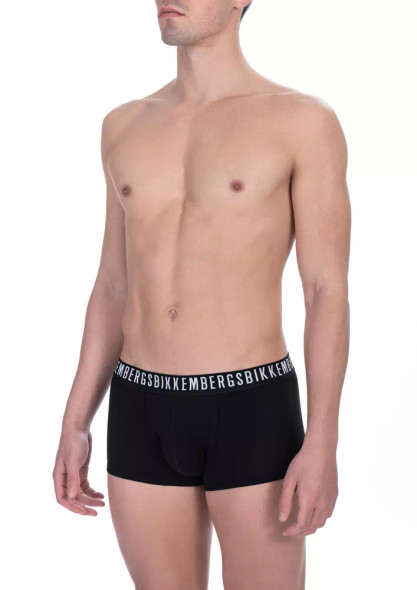 Black Cotton Men's Underwear Trunk Twin Pack Black Cotton Men's Underwear Trunk Twin Pack