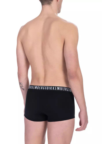 Black Cotton Men's Underwear Trunk Twin Pack Black Cotton Men's Underwear Trunk Twin Pack