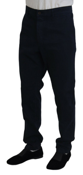 Blue Cotton Dress Formal Men Pants Blue Cotton Dress Formal Men Pants