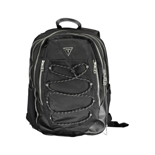 Guess Jeans Black Polyamide Men Backpack Guess Jeans Black Polyamide Men Backpack