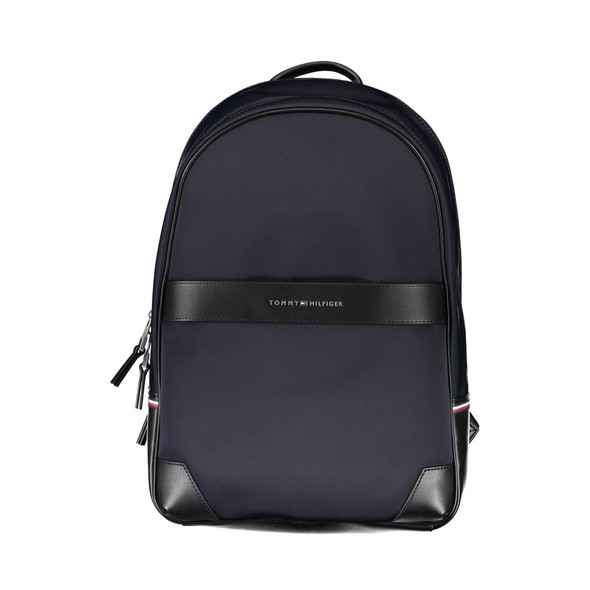 Tommy Hilfiger Blue Polyethylene Men Backpack TO-17769 Tommy Hilfiger Blue Polyethylene Men Backpack TO-17769