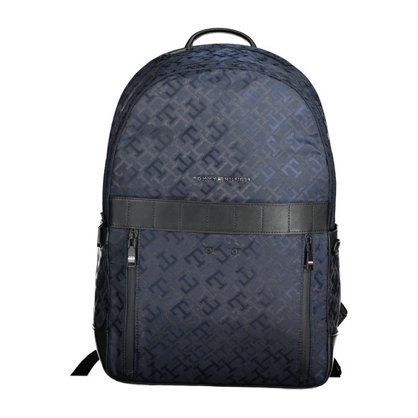 Blue Polyester Men Backpack Blue Polyester Men Backpack