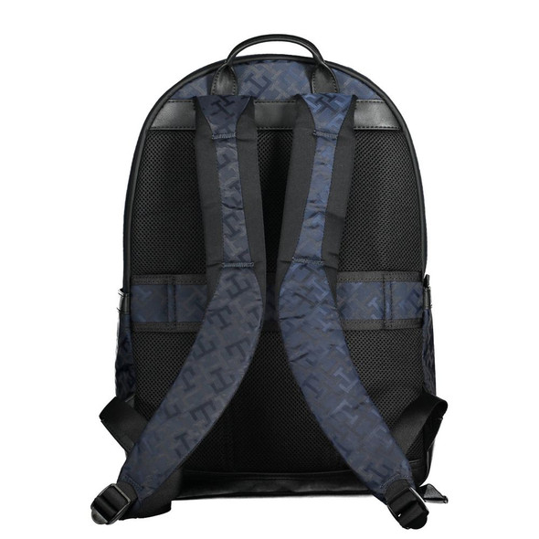 Blue Polyester Men Backpack Blue Polyester Men Backpack