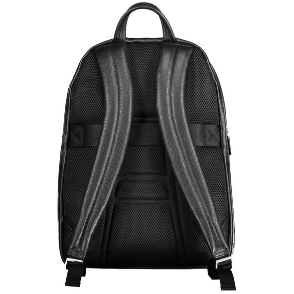 Black Leather Men Backpack Black Leather Men Backpack