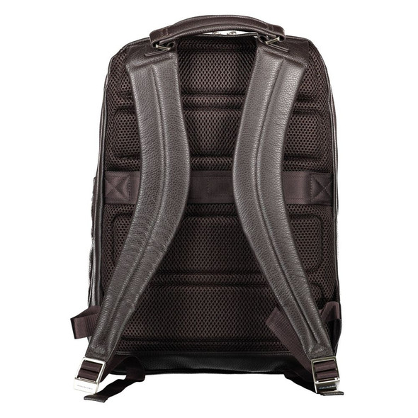 Brown Leather Men Backpack PI-9664 Brown Leather Men Backpack PI-9664