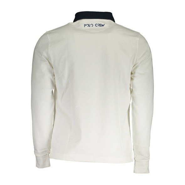 La Martina White Cotton Men Polo Shirt La Martina White Cotton Men Polo Shirt