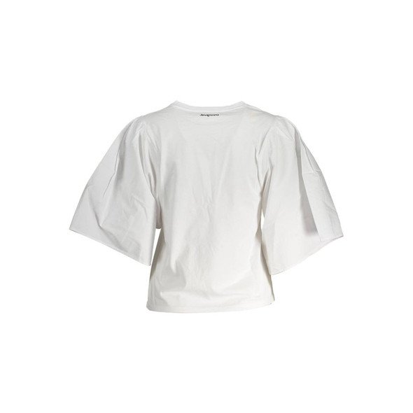 Desigual White Cotton Women T-Shirt Desigual White Cotton Women T-Shirt