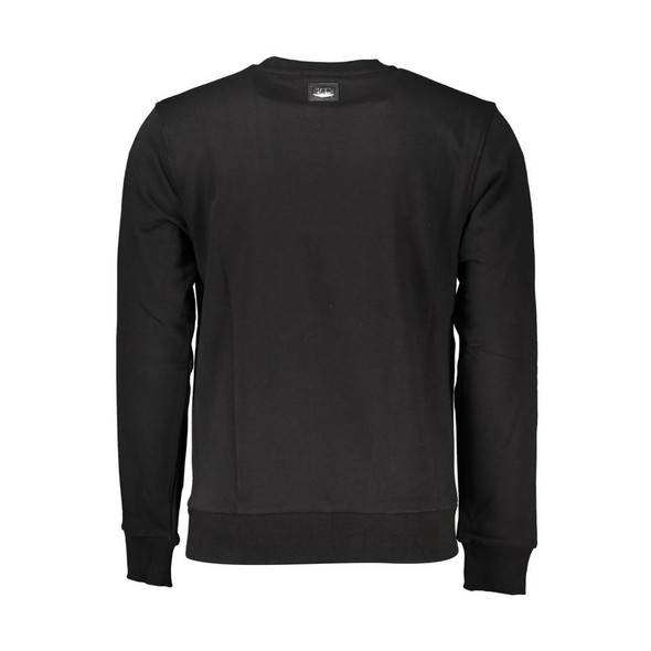 Cavalli Class Black Cotton Men Sweater CA-21279 Cavalli Class Black Cotton Men Sweater CA-21279
