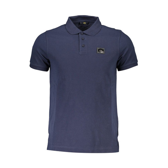 Cavalli Class Blue Cotton Men Polo Shirt Cavalli Class Blue Cotton Men Polo Shirt