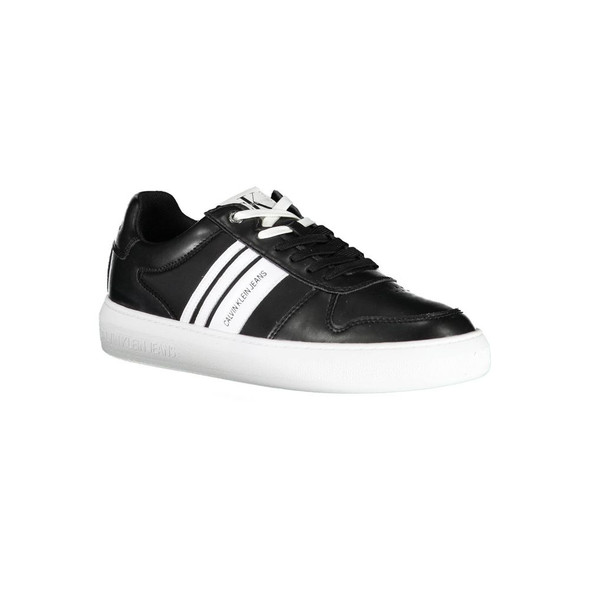 Black Polyester Men Sneaker CA-918 Black Polyester Men Sneaker CA-918
