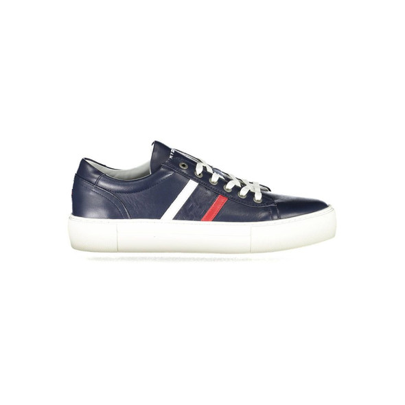 Blue Leather Men Sneaker TO-1348 Blue Leather Men Sneaker TO-1348