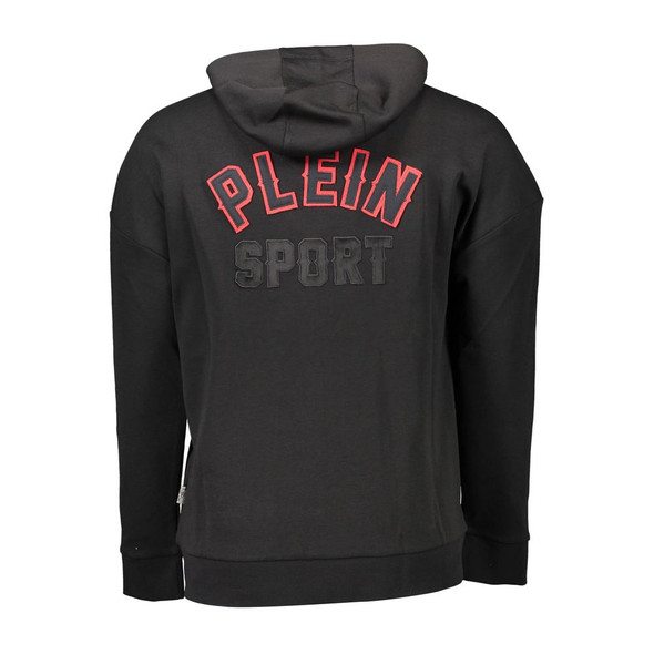 Plein Sport Black Cotton Men Sweater PL-8770 Plein Sport Black Cotton Men Sweater PL-8770