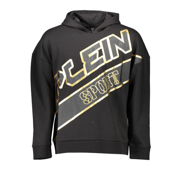 Plein Sport Black Cotton Men Sweater PL-8786 Plein Sport Black Cotton Men Sweater PL-8786