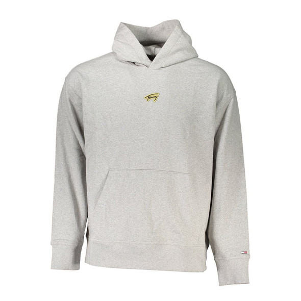 Tommy Hilfiger Gray Cotton Men Sweater Tommy Hilfiger Gray Cotton Men Sweater