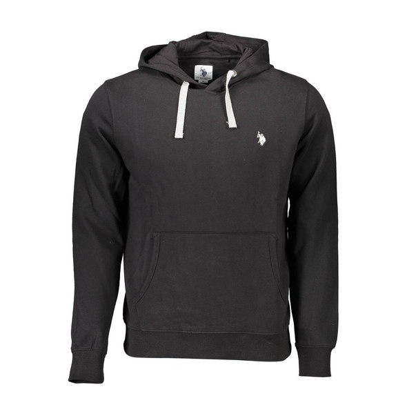 Black Cotton Men Sweater US-9354 Black Cotton Men Sweater US-9354