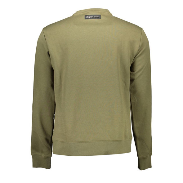 Plein Sport Green Cotton Men Sweater Plein Sport Green Cotton Men Sweater