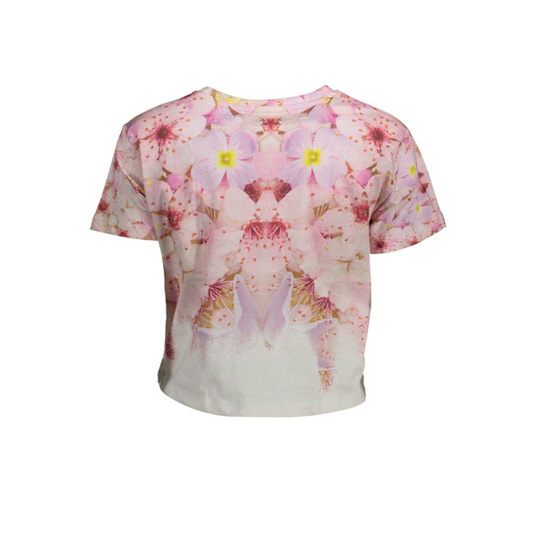 Pink Cotton Women T-Shirt DE-11514 Pink Cotton Women T-Shirt DE-11514