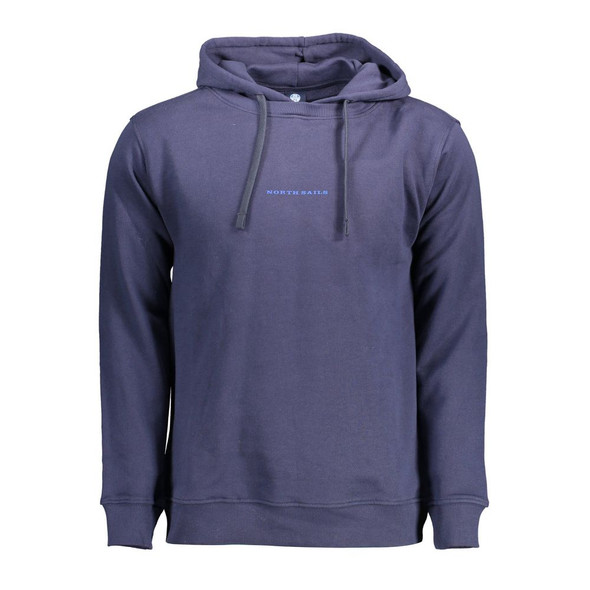 North Sails Blue Cotton Men Sweater NO-12522 North Sails Blue Cotton Men Sweater NO-12522