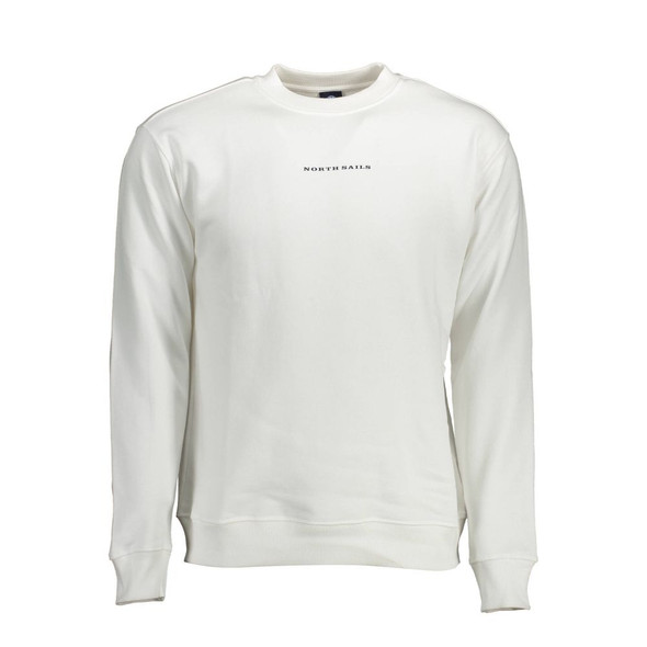 North Sails White Cotton Men Sweater NO-12585 North Sails White Cotton Men Sweater NO-12585
