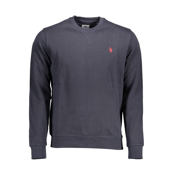 Blue Cotton Men Sweater US-16974 Blue Cotton Men Sweater US-16974