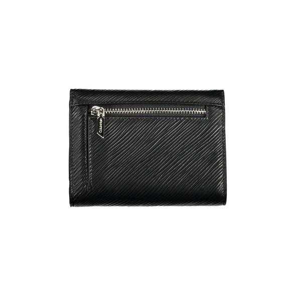 Black Polyethylene Women Wallet CA-17757 Black Polyethylene Women Wallet CA-17757