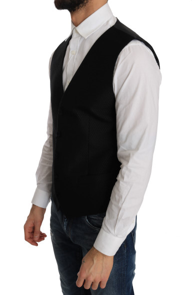 Dolce & Gabbana Black Polka Dot Pattern Vest Dolce & Gabbana Black Polka Dot Pattern Vest