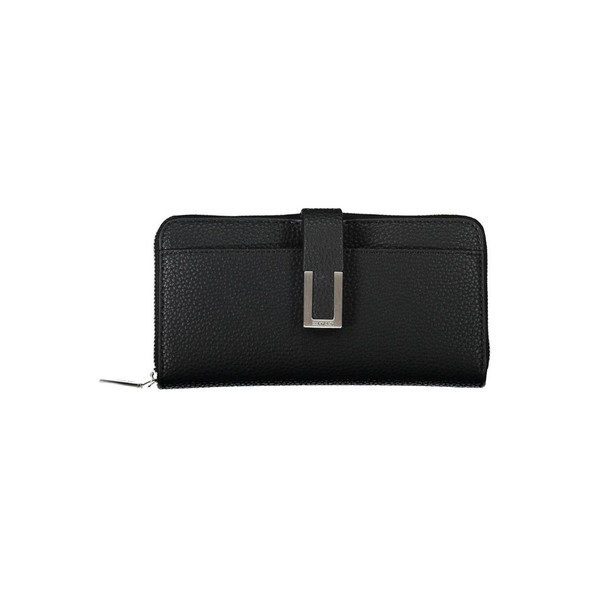 Black Polyester Women Wallet CA-20484 Black Polyester Women Wallet CA-20484