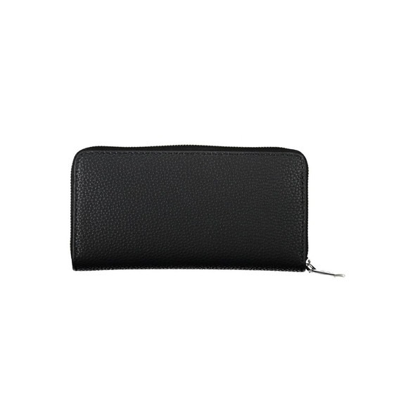 Black Polyester Women Wallet CA-20484 Black Polyester Women Wallet CA-20484