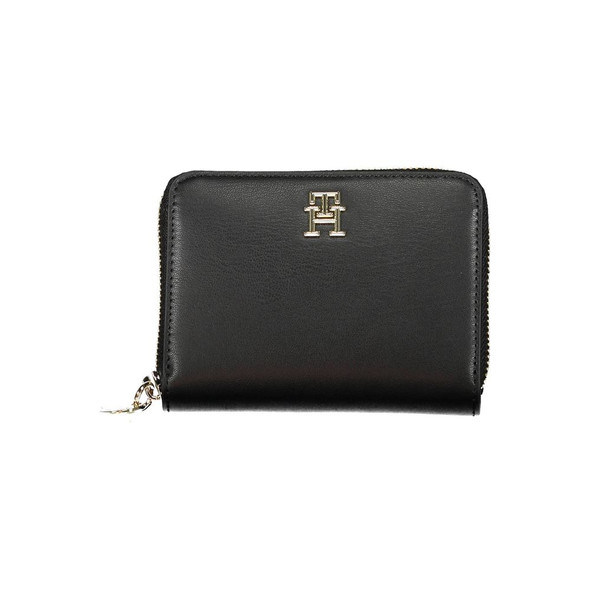 Black Polyethylene Women Wallet TO-20478 Black Polyethylene Women Wallet TO-20478