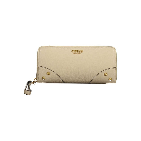 Beige Polyethylene Women Wallet Beige Polyethylene Women Wallet