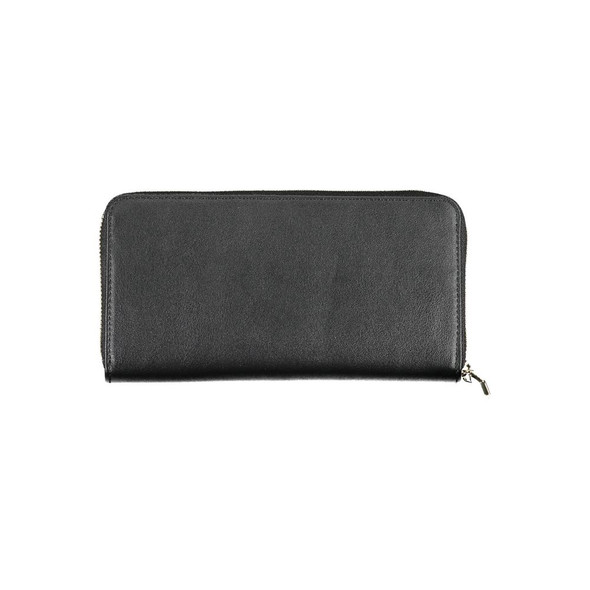 Black Polyethylene Women Wallet CA-10692 Black Polyethylene Women Wallet CA-10692