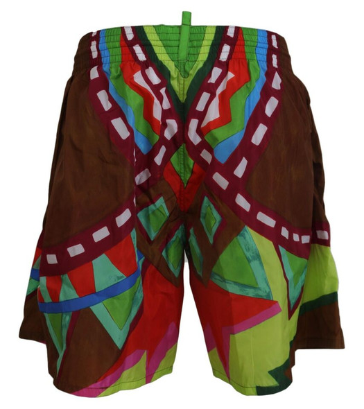 Multicolor Printed Men Beachwear Swimwear Short Multicolor Printed Men Beachwear Swimwear Short