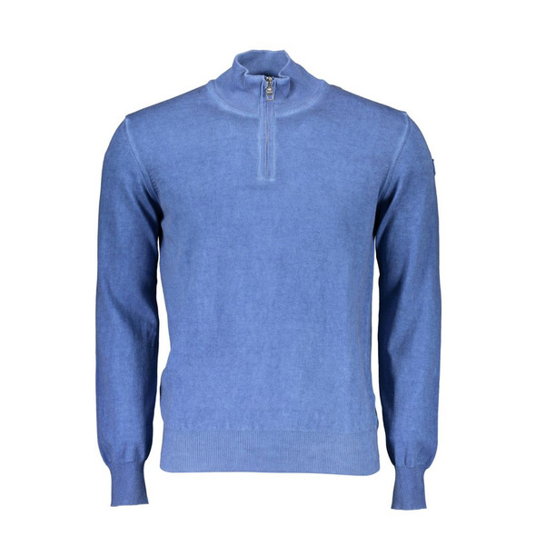 Blue Cotton Men Sweater NO-886 Blue Cotton Men Sweater NO-886