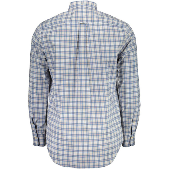 Gant Blue Cotton Men Shirt GA-2082 Gant Blue Cotton Men Shirt GA-2082