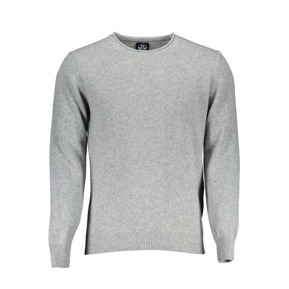 North Sails Gray Wool Men Sweater North Sails Gray Wool Men Sweater