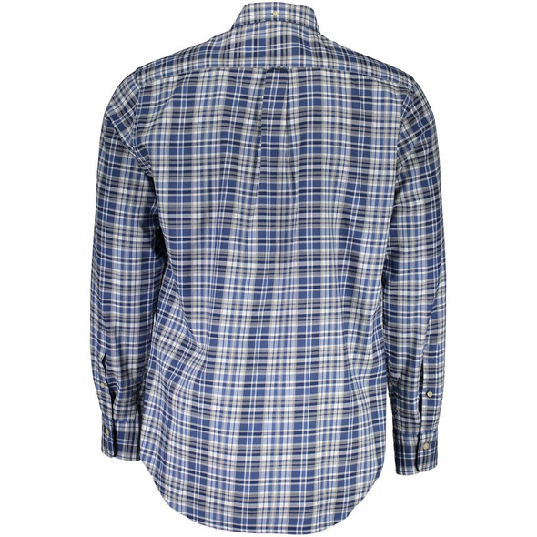 Gant Blue Cotton Men Shirt GA-1409 Gant Blue Cotton Men Shirt GA-1409