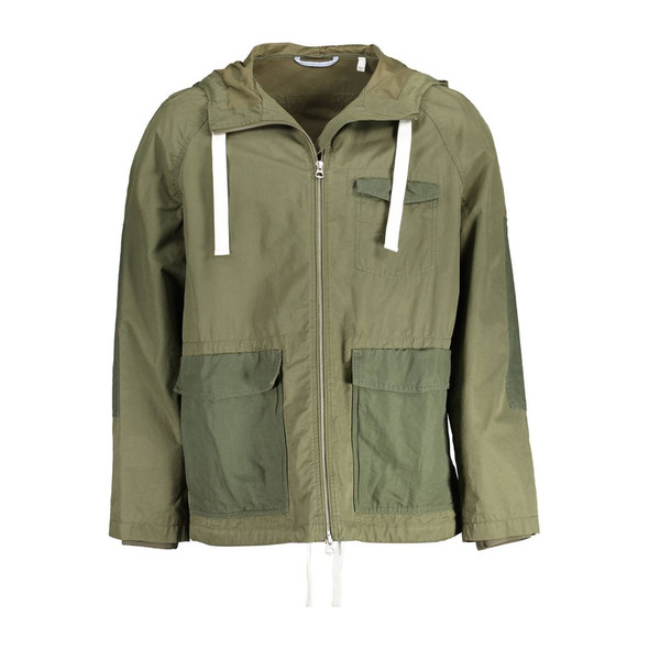 Gant Green Cotton Men Jacket Gant Green Cotton Men Jacket